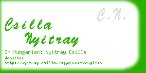 csilla nyitray business card